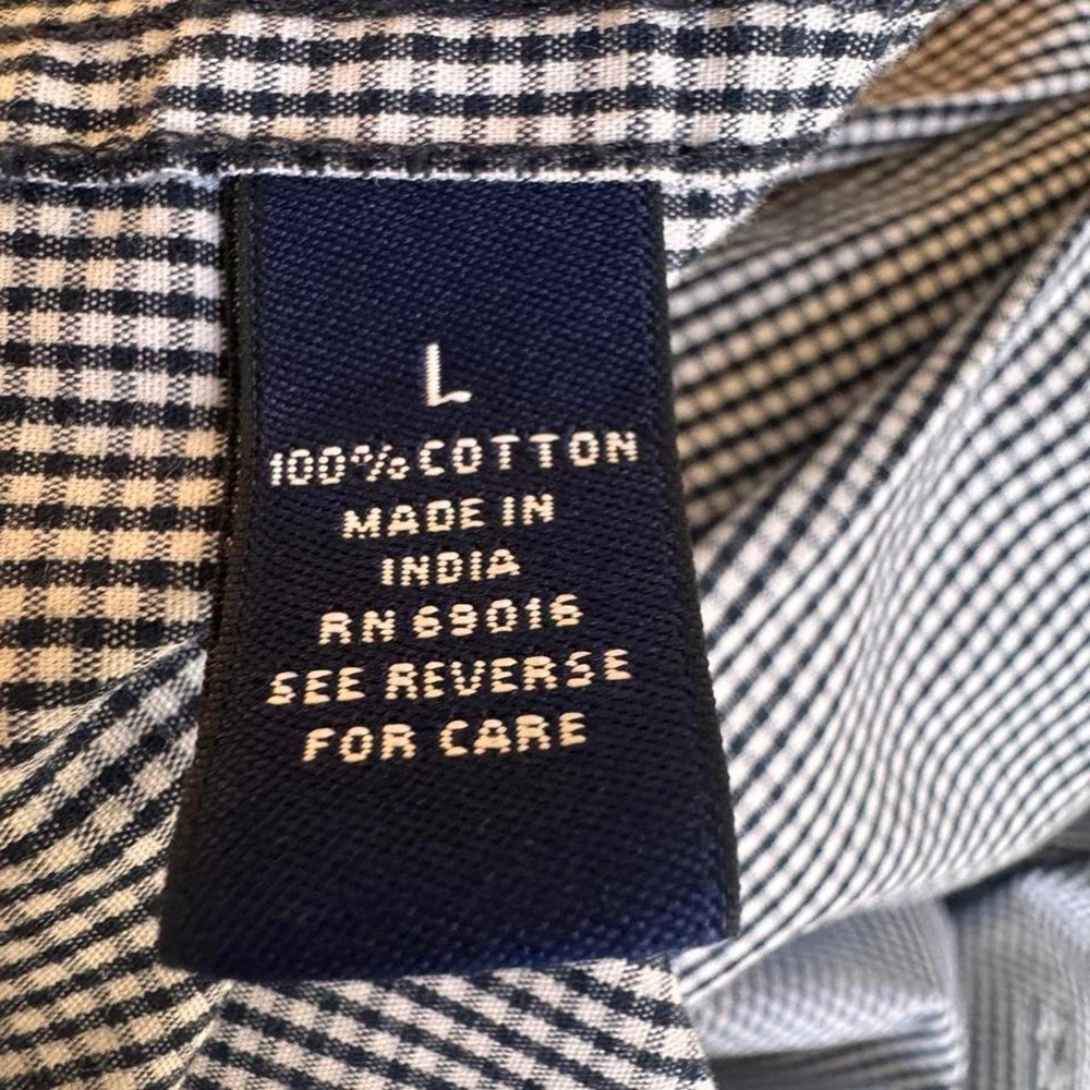 🏁 CONSENSUS Men's Gingham Long Sleeve Button Down Shirt 🏁 - Picture 5 of 6